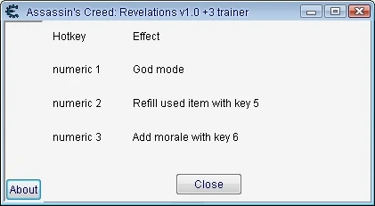 Assassin's Creed - Revelations: Трейнер/Trainer (+3) [1.0] {Geri}