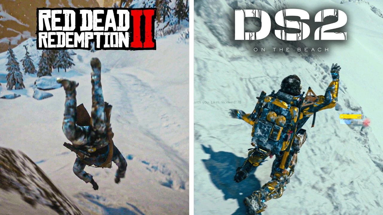 Death Stranding 2 против Red Dead Redemption 2 - где снег реалистичнее?