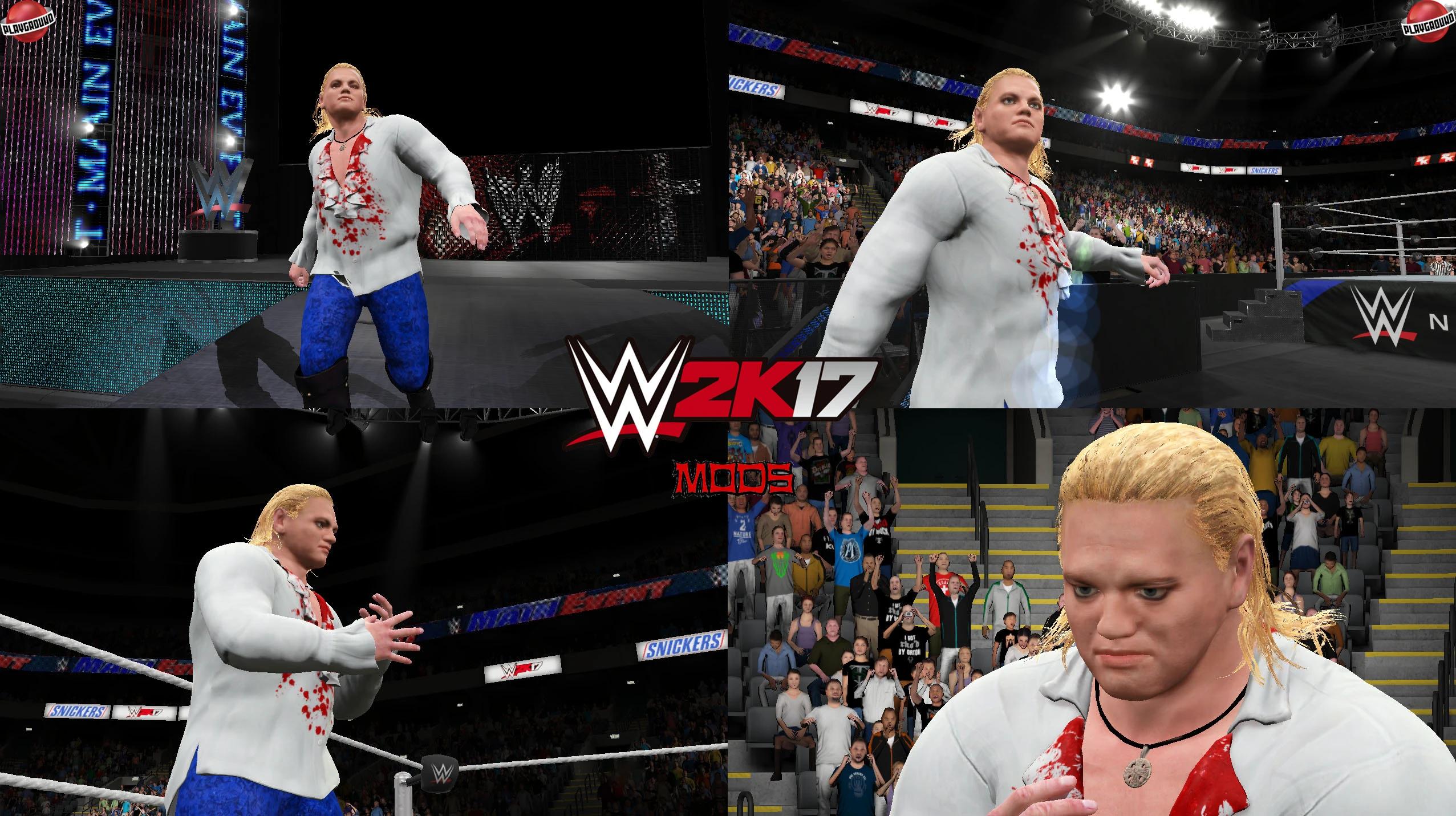 WWE 2K17 "Gangrel (Лицевая анимация) WWE 2K19 Порт Мод"