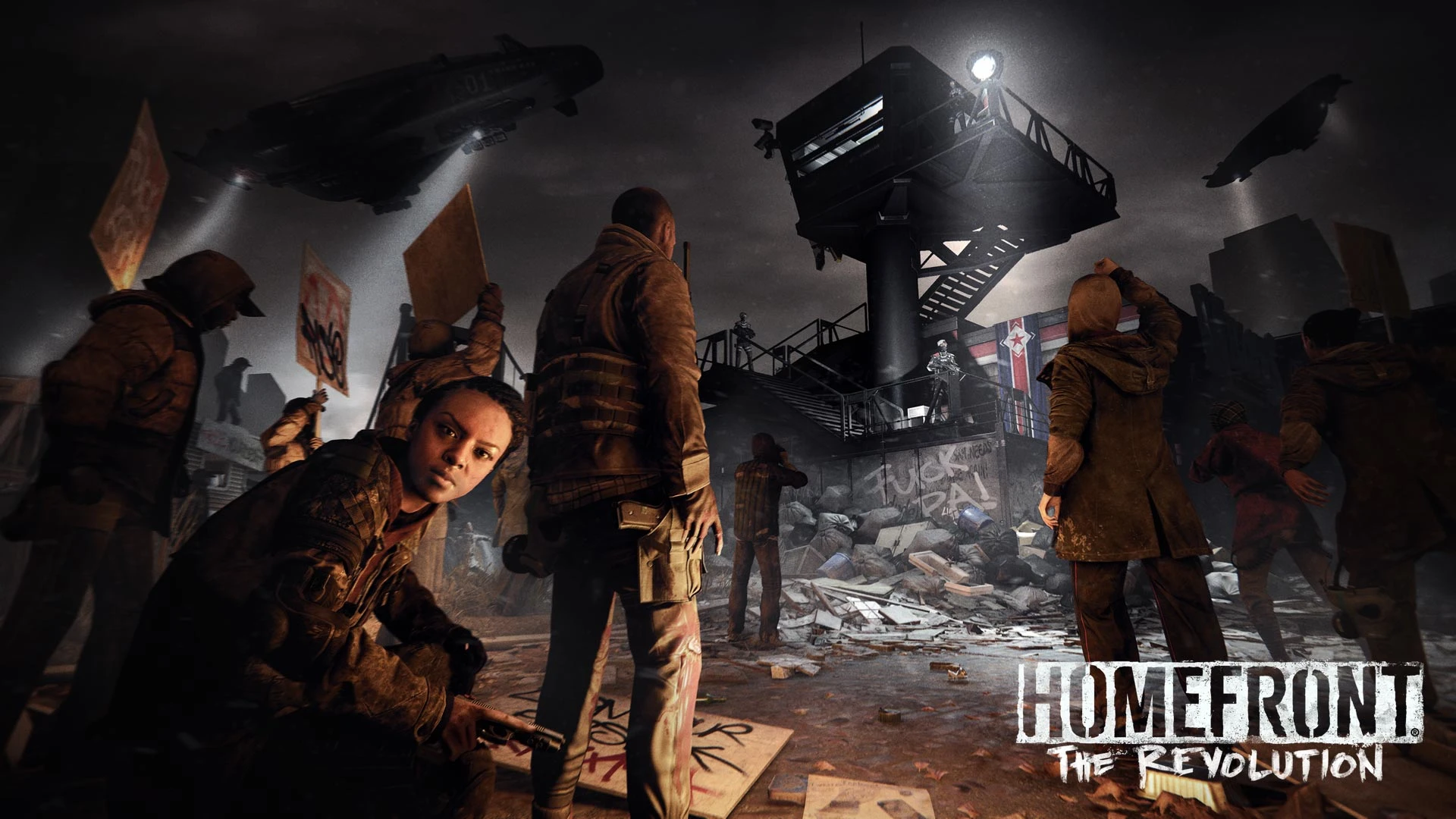 Режим "Сопротивление" на скриншотах Homefront: The Revolution