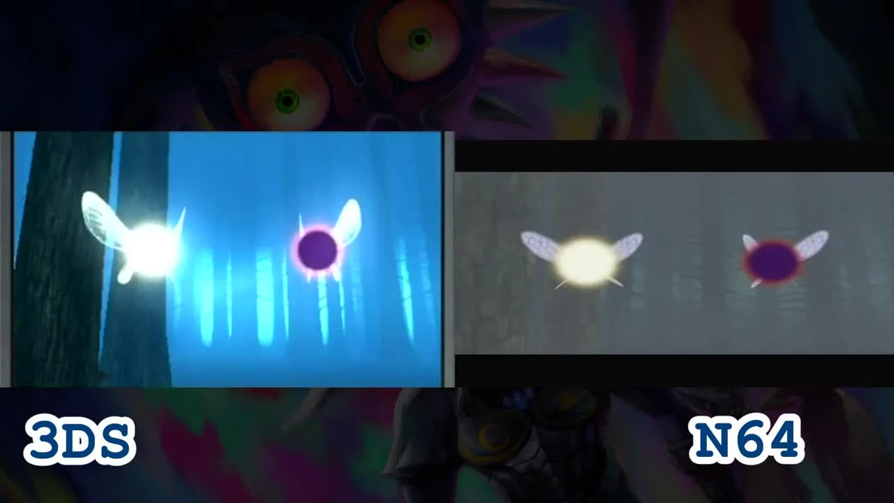Сравнение The Legend of Zelda: Majora’s Mask 3DS и N64