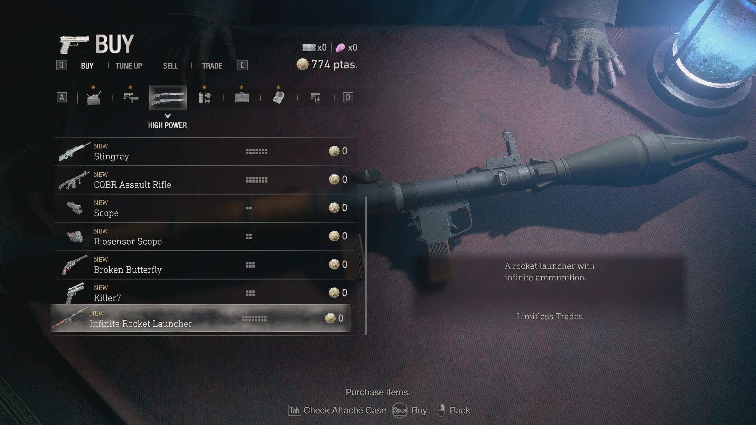 Resident Evil 4 Remake "Бесплатные предметы у торговца"