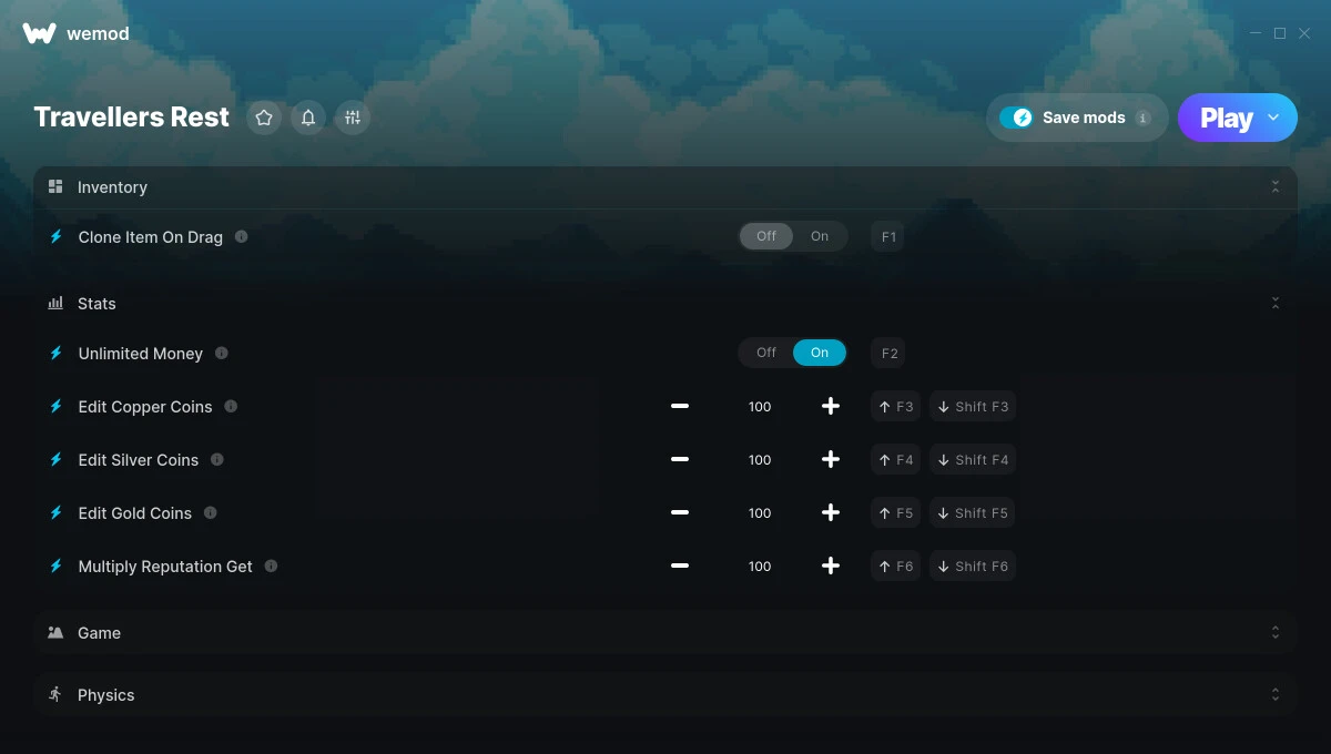 Travellers Rest "Трейнер +13" [UPD: 29.03.2025] {ColonelRVH / WeMod}