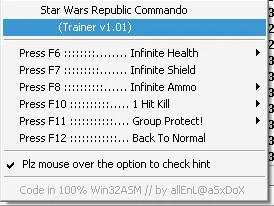 Star Wars Republic Commando: Трейнер (+5)