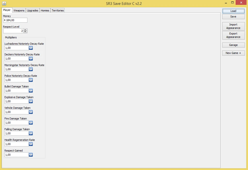 Saints Row: The Third: Редактор сохранений / Save Editor [Corrodias]