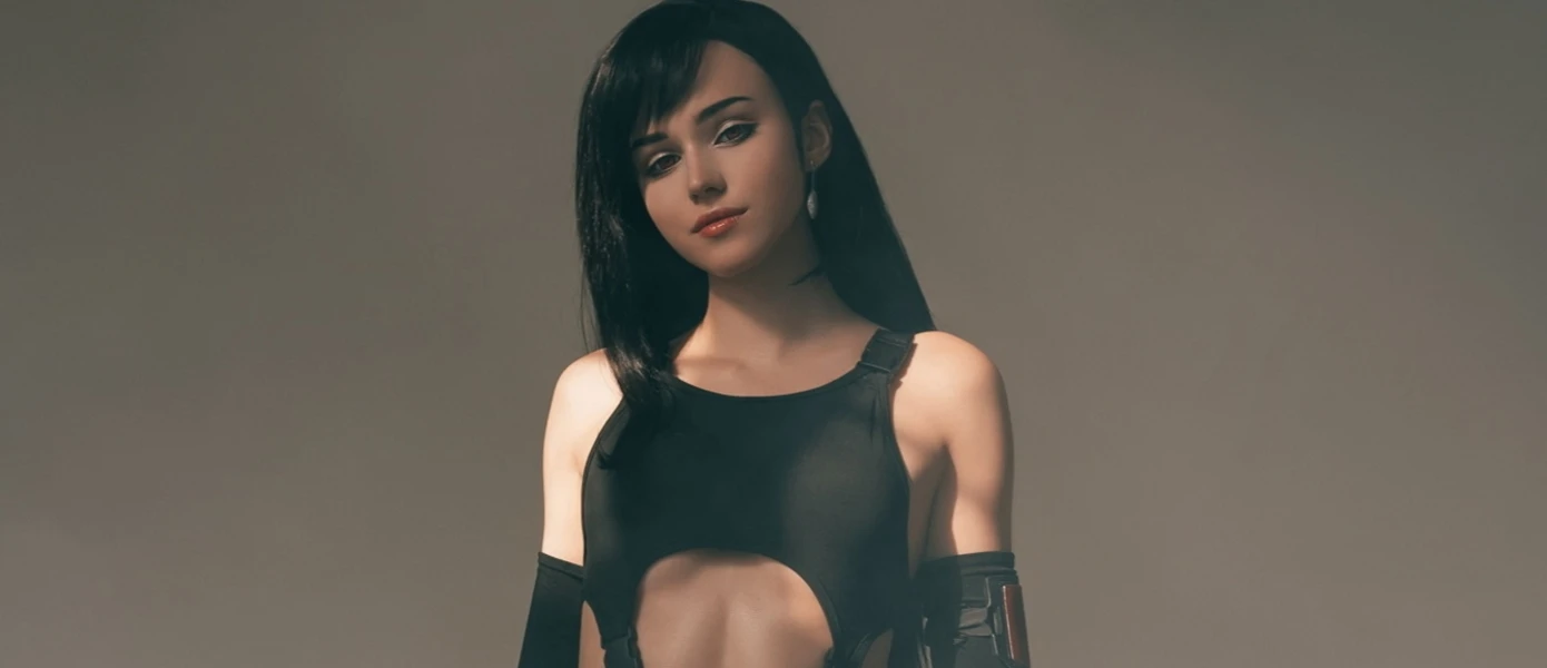 Красиво: Русская девушка показала сексуальный косплей Тифы Локхарт из Final Fantasy VII Remake