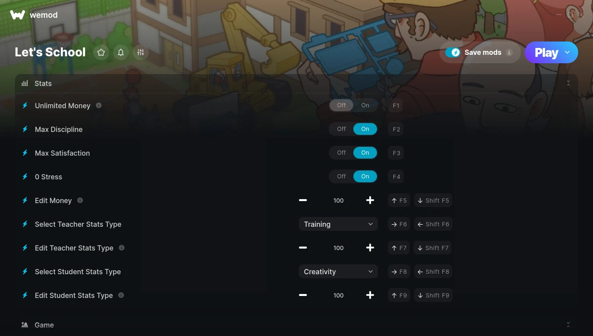 Let's School "Трейнер +13" [UPD: 01.08.2024] {ColonelRVH / WeMod}