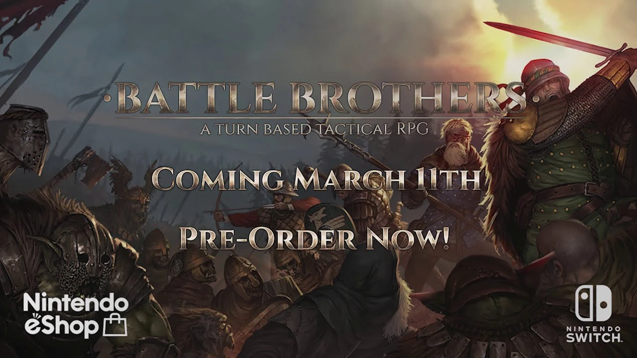 Тактическая RPG "Battle Brothers" выйдет на Nintendo Switch