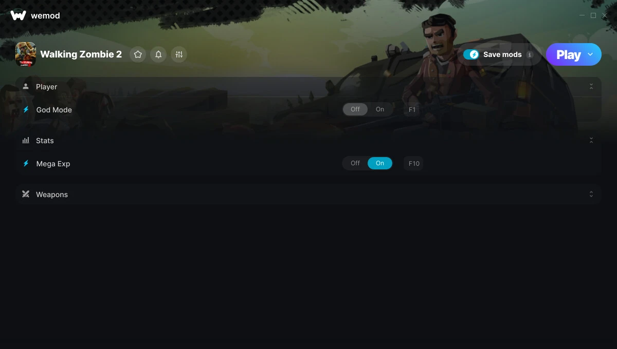 The Walking Zombie 2 "Трейнер +10 от WeMod: Здоровье, монеты, деньги и пр"