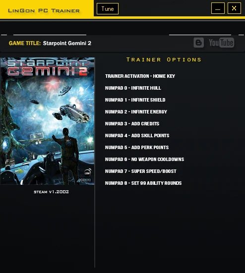 Starpoint Gemini 2: Трейнер/Trainer (+9) [1.2002] {LinGon}