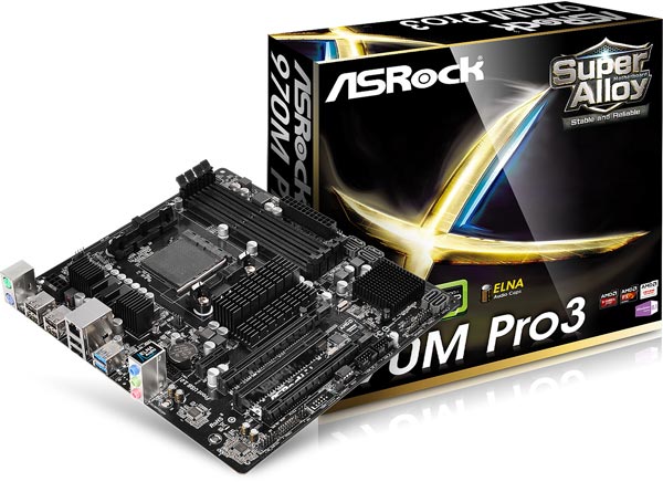 Системная плата ASRock 970M Pro3 поддерживает процессоры AMD с TDP до ...