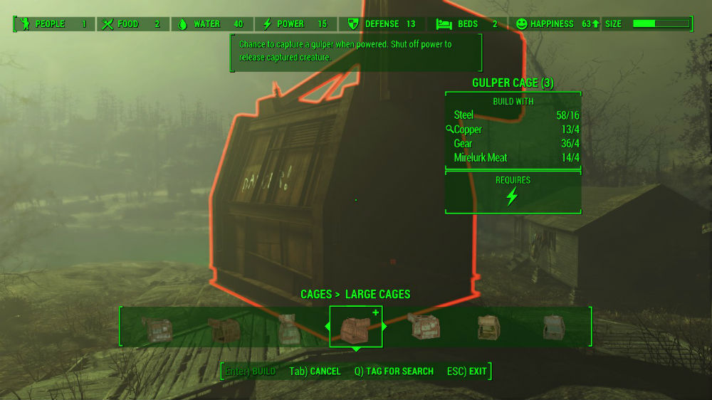 Fallout 4 "Экзотические животные / Exotic Creatures - Far Harbor Cages v1.2"