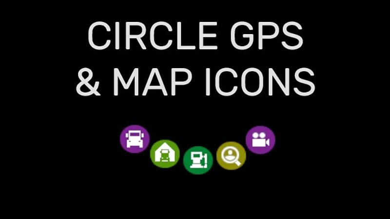 Euro Truck Simulator 2 "Круглые иконки для GPS и карты" [v1.0]