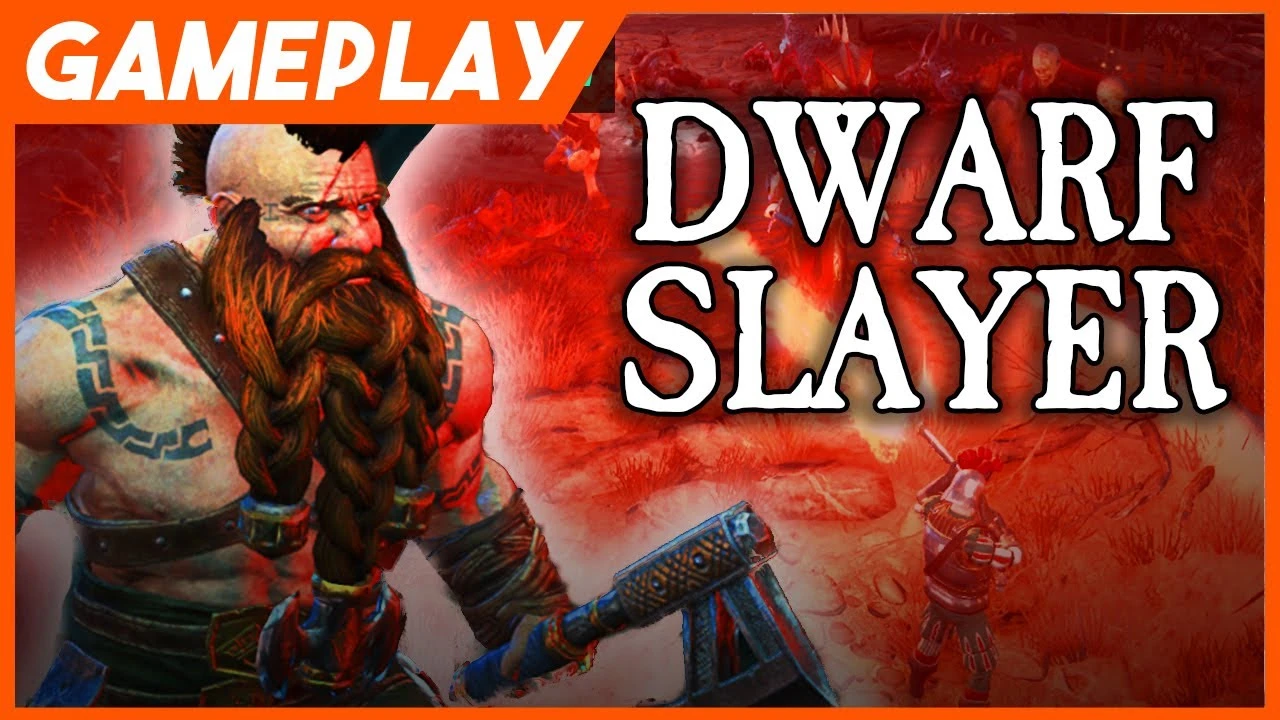 Боевой гном крушит врагов в демонстрации дьяблоида Warhammer: Chaosbane