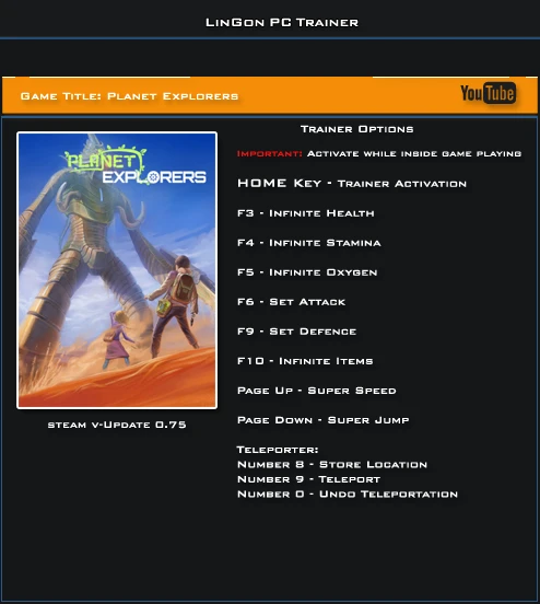 Planet Explorers: Трейнер/Trainer (+10) [0.75] {LinGon}