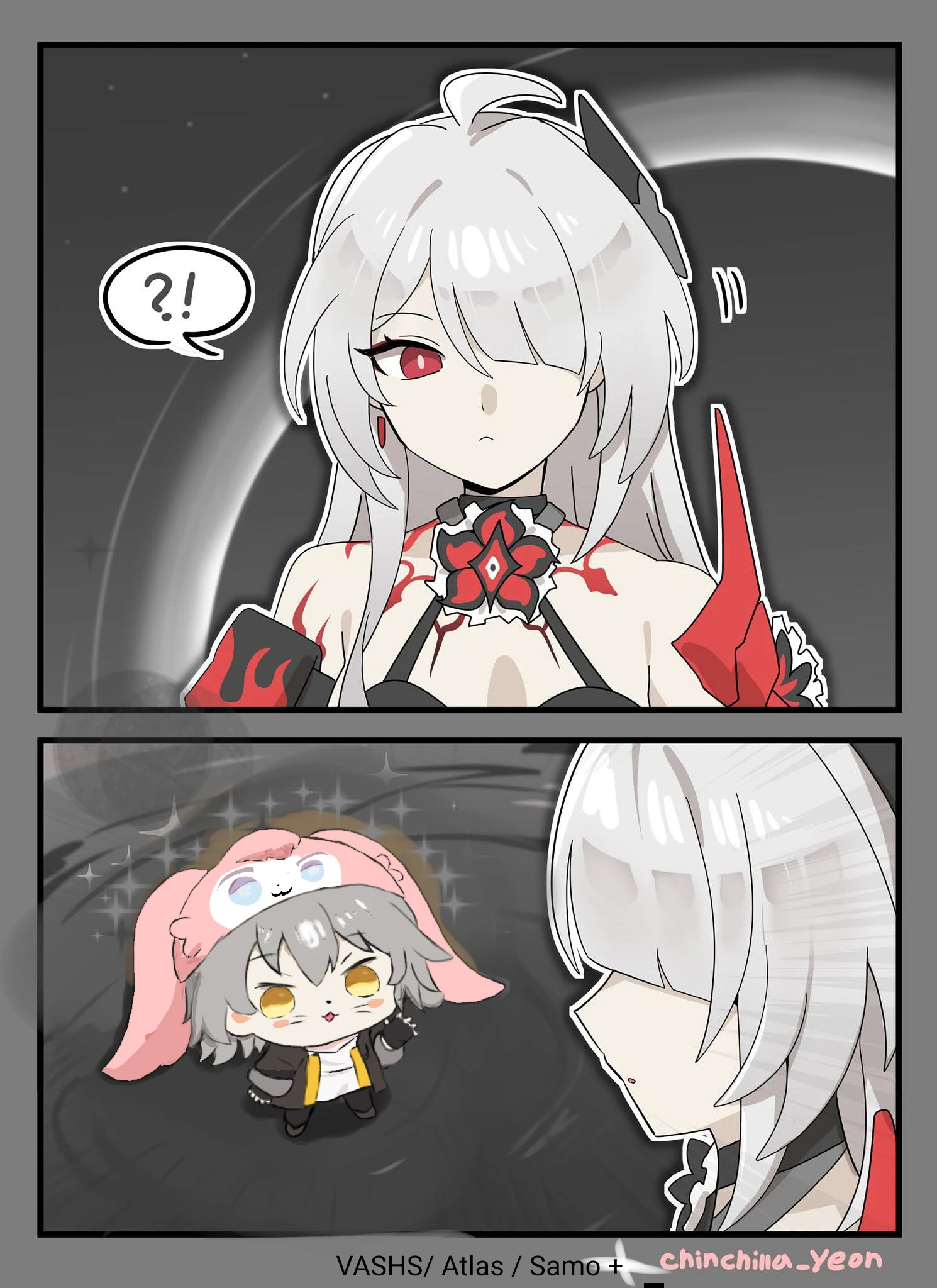 Ахерон встречает чиби-Келуса в Небитии