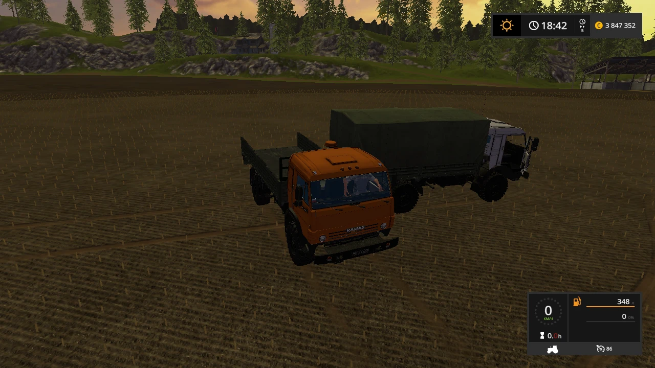 Farming Simulator 17 "КамАЗ 4Х4 v 1.0"