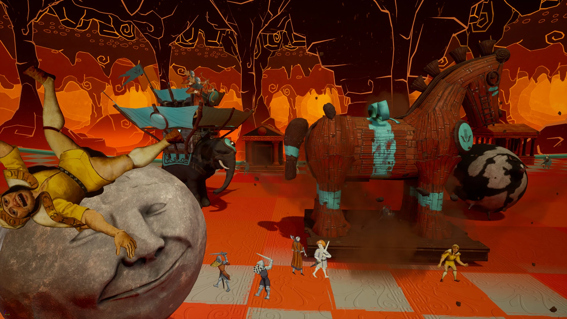 Строй, разрушай и защищай корону - скриншоты анонсированной Rock of Ages 3: Make & Break