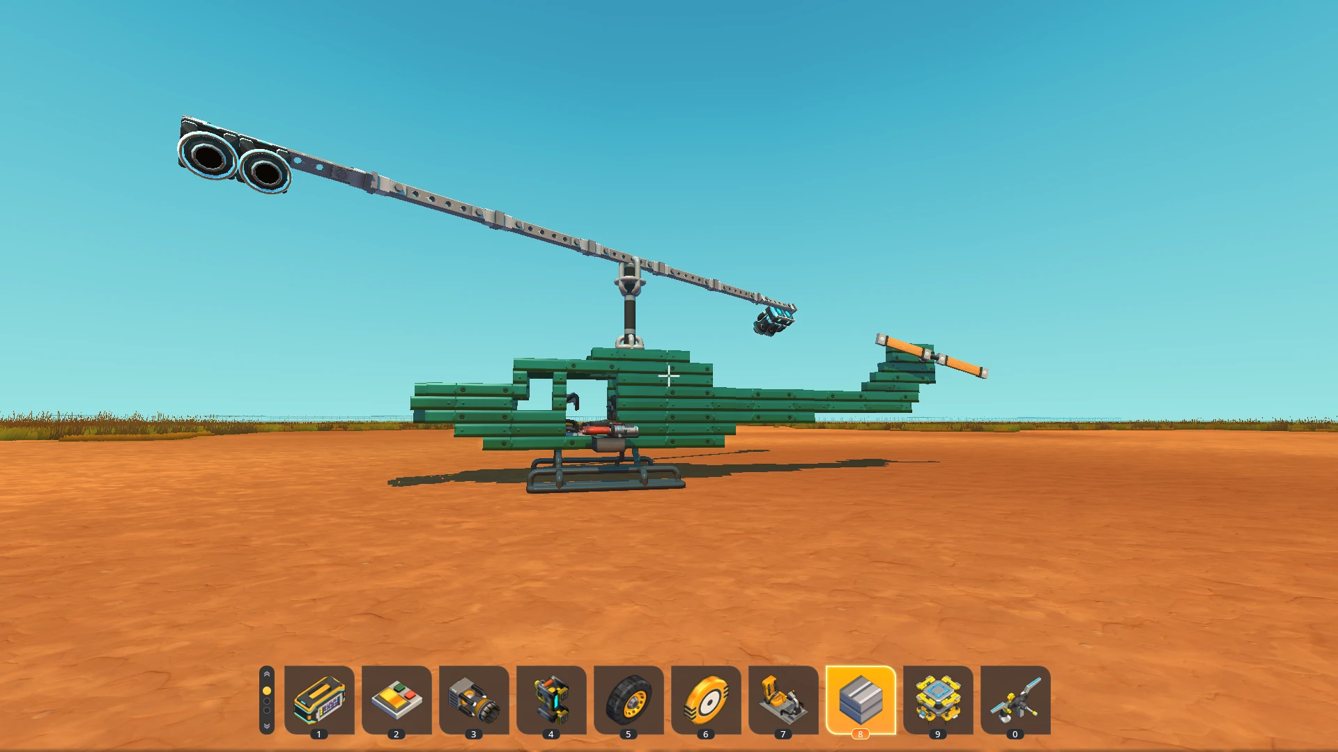 Scrap Mechanic "Военный вертолет"