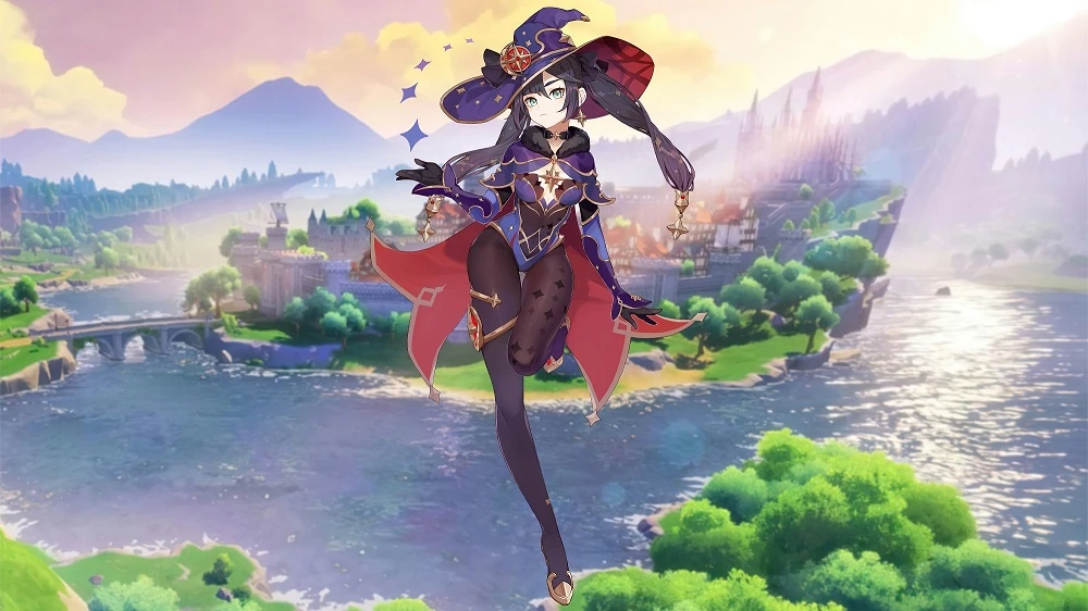 Косплей на Мону из Genshin Impact