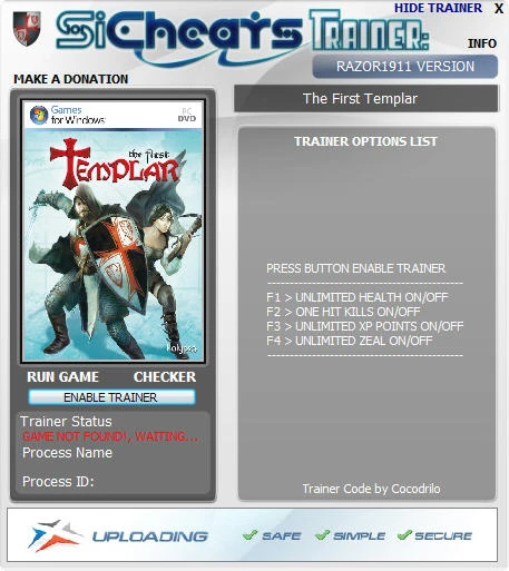 The First Templar: Трейнер (+4) [1.00.595] {h4x0r}