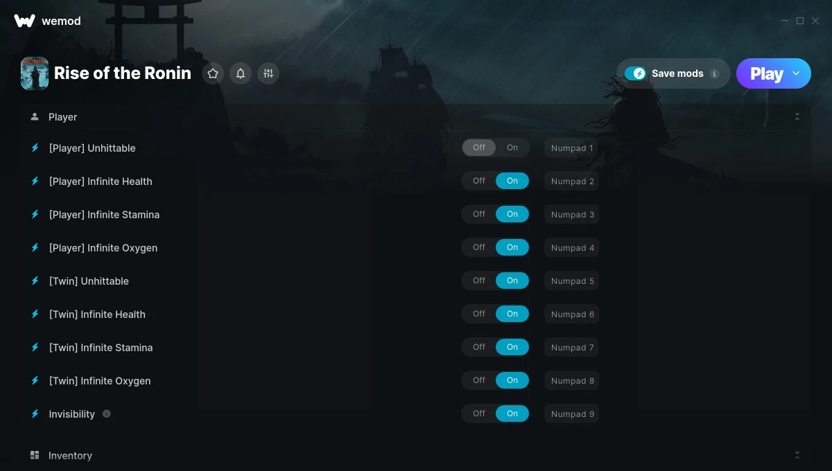 Rise of the Ronin "Трейнер +16" [UPD: 10.04.2025] {GreenHouse / WeMod}