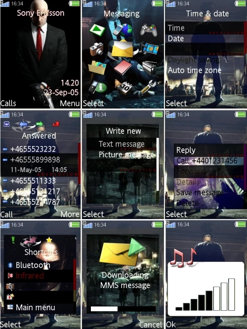 Hitman: Absolution "Тема SE 240*320"