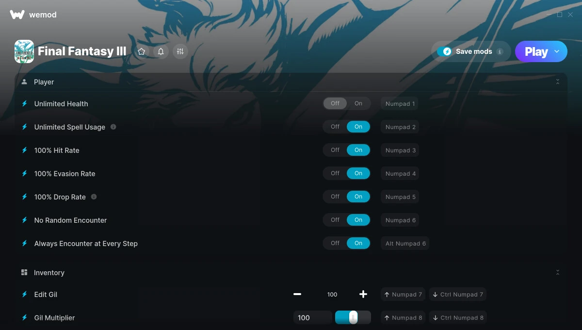Final Fantasy 3 ~ Pixel Remaster "Трейнер +16" [UPD: 19.03.2025] {FLiNG / WeMod}