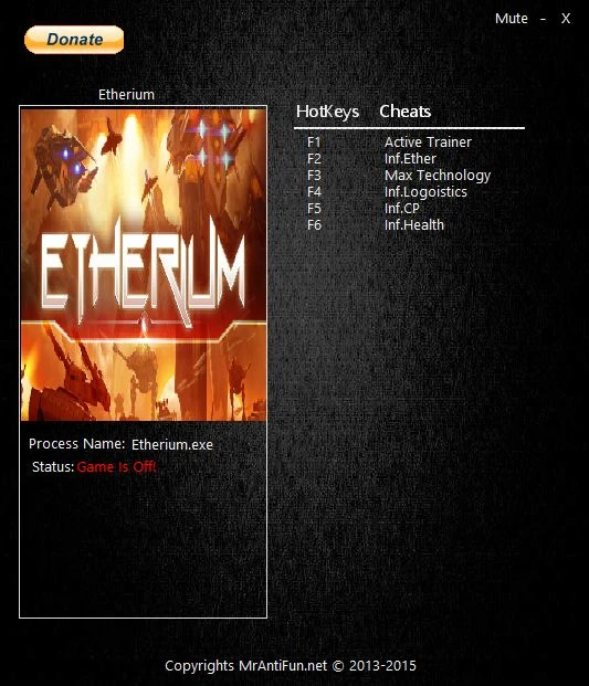 Etherium: Трейнер/Trainer (+5) [0.0.8952] {MrAntiFun}