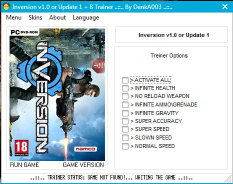 Inversion: Трейнер/Trainer (+8) [1.1] {By DenkA003}