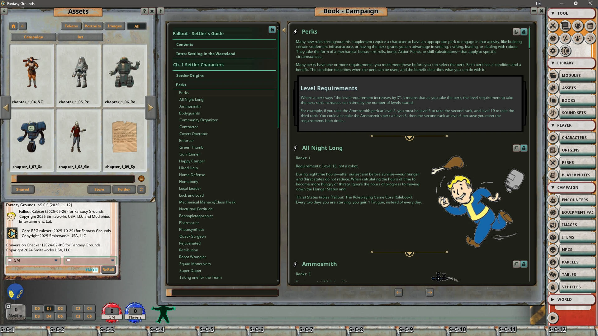 Для платформы Fantasy Grounds VTT вышло руководство поселенца по вселенной Fallout