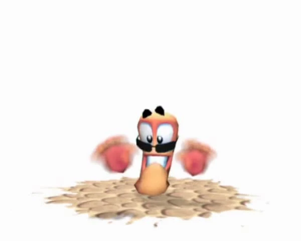 -Некое видео с приколами из Worms 3D-