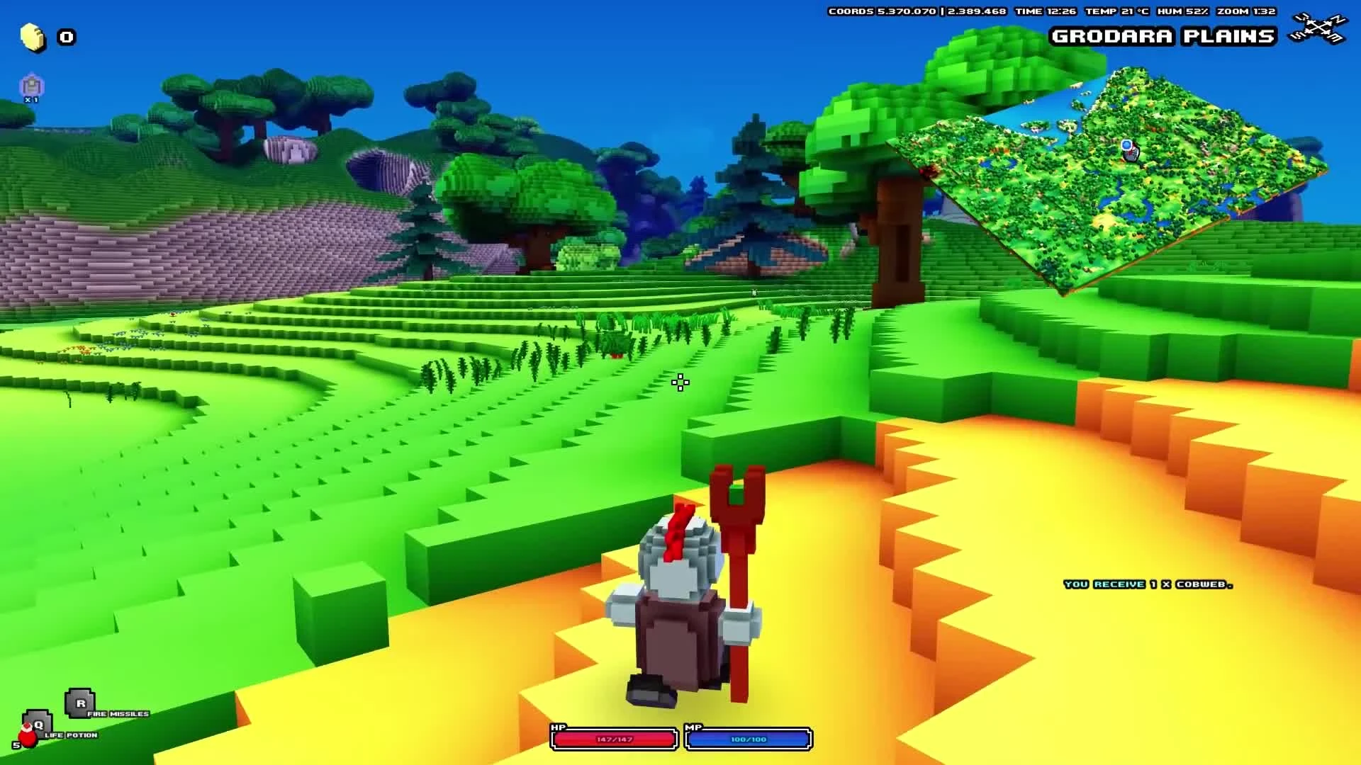 16 минут геймплея Cube World
