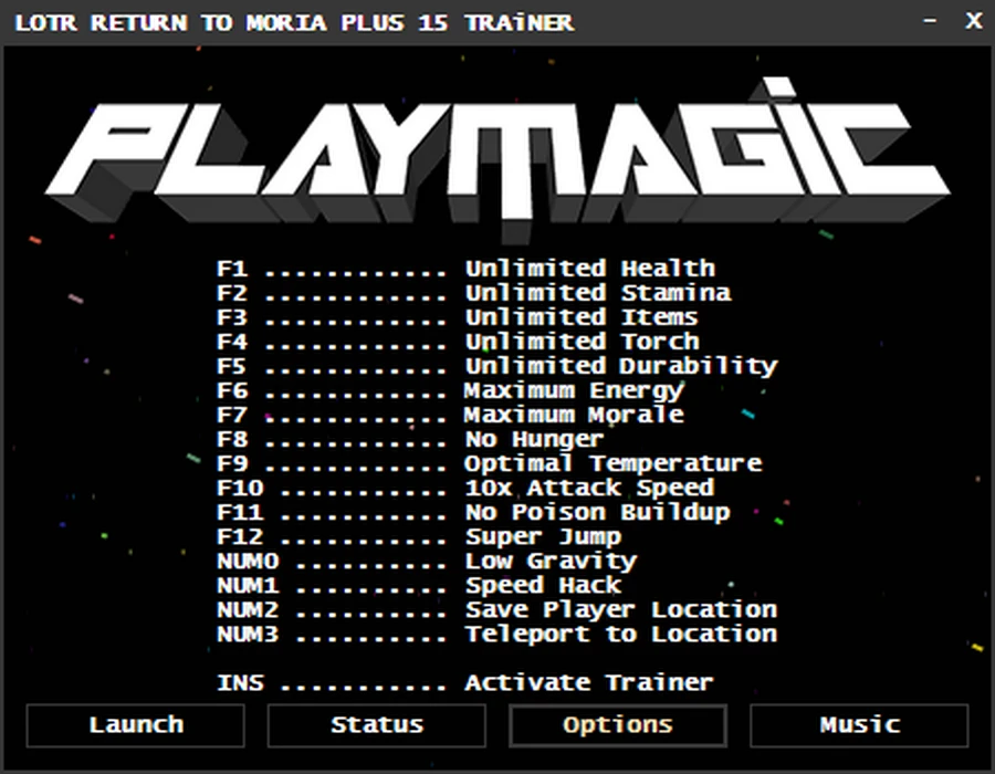 The Lord of the Rings Return to Moria "Трейнер +15" [RUNE] {PLAYMAGiC}