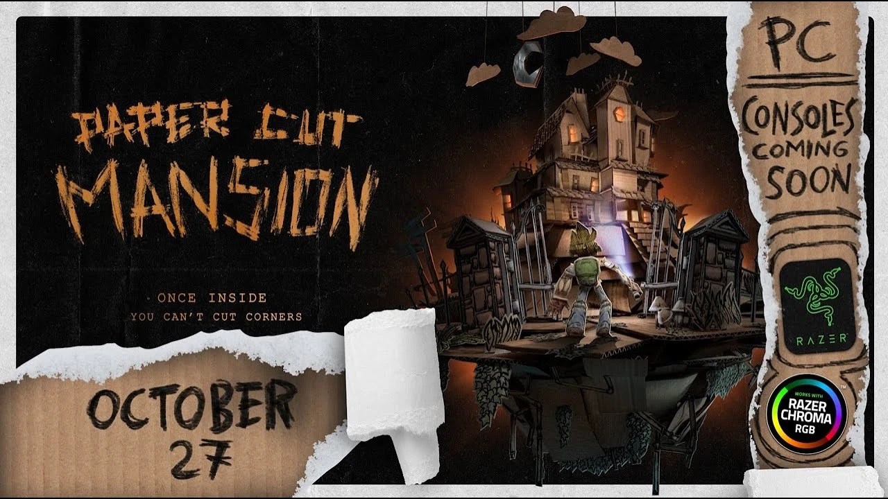Бумажный roguelite-хоррор Paper Cut Mansion выйдет на ПК и Xbox 27 октября