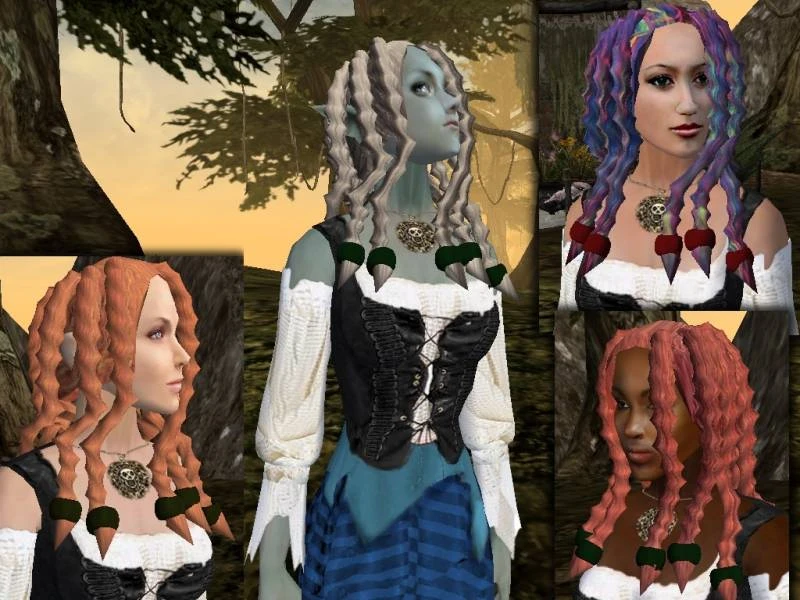 Morrowind "Женские пиратские причёски"