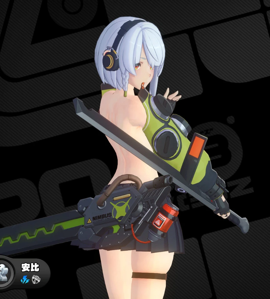 Zenless Zone Zero "Полуобнаженная Энби с детализацией интимных зон "