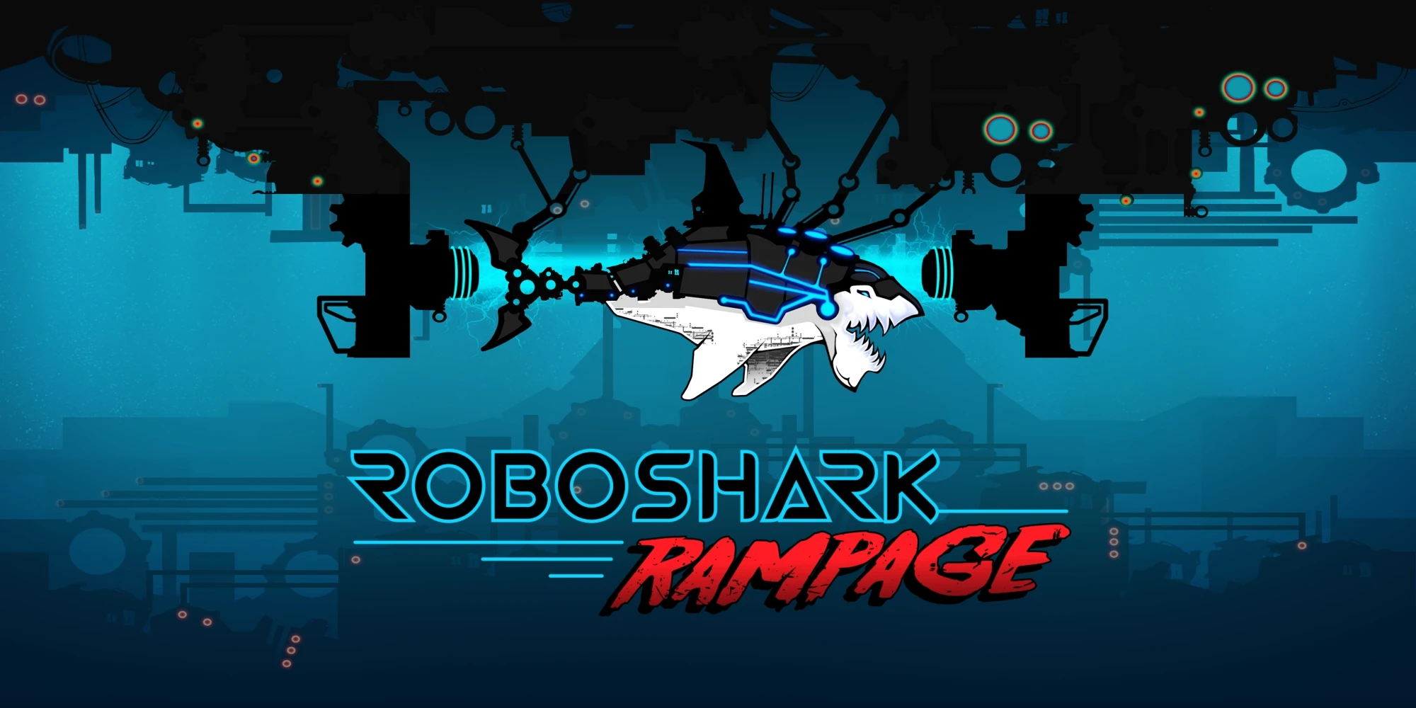 Игровой процесс аркады RoboShark Rampage