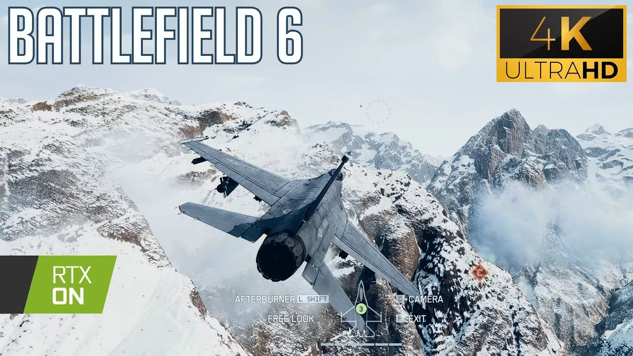 Воздушное превосходство в Battlefield 6: Полет на F-16 с трассировкой лучей