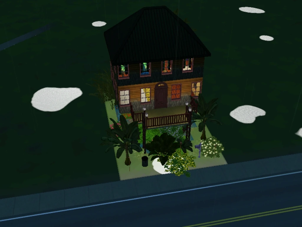 Sims 3 "Дом Тропический чердак"