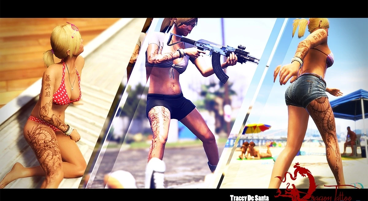 Grand Theft Auto 5 "Tracey De Santa - Dragon Tattoo"