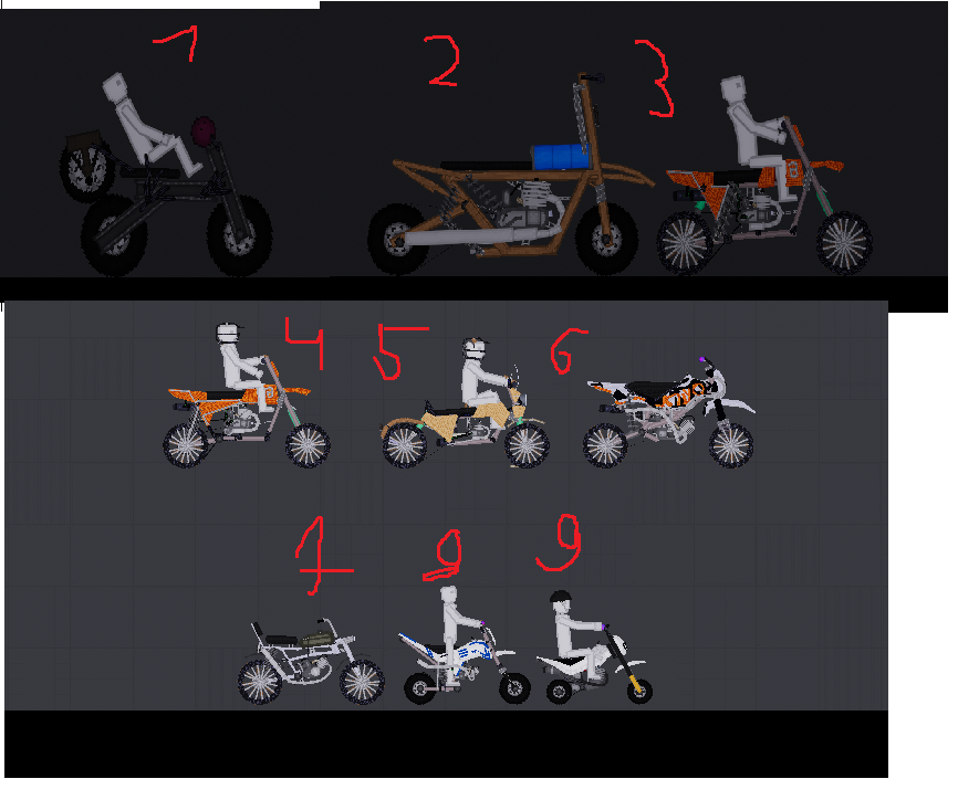 People Playground - эволюция моих мотоциклов