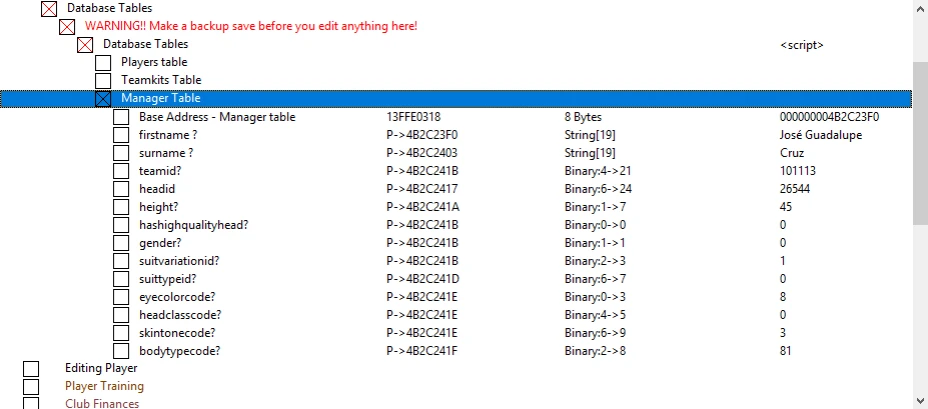 FIFA 18: Таблица для Cheat Engine (Редактирование Режима "Карьеры") [UPD: 01.02.2018] {Aranaktu}