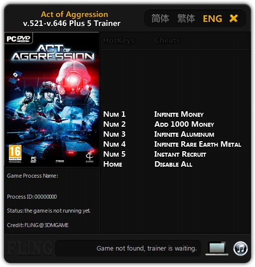 Act of Aggression: Трейнер/Trainer (+5) [521 - 646] {FLiNG}