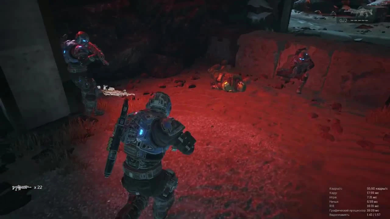 Тест Gears of War 4 запуск на среднем ПК (6 ядер, 12 ОЗУ, Radeon HD 7870 2 Гб)