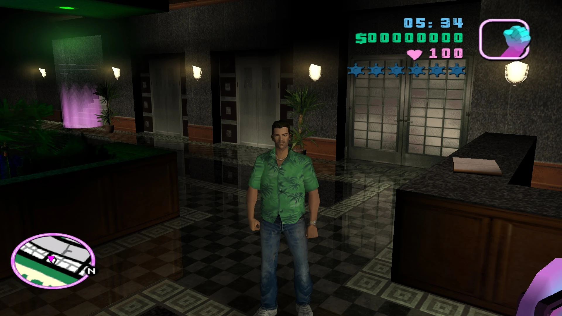 Grand Theft Auto: Vice City "Оригинальная рубашка в разных цветах"