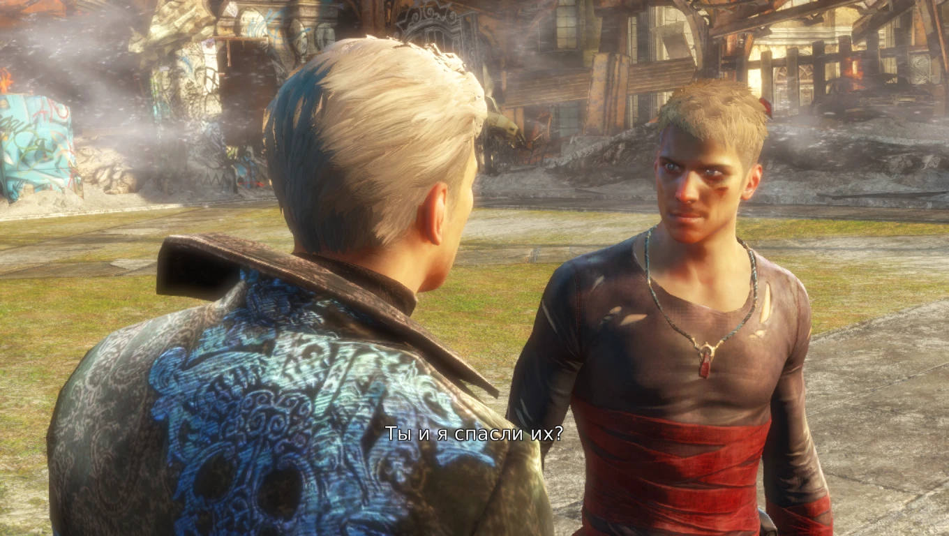 DmC: Devil May Cry "Побитое лицо у Данте"