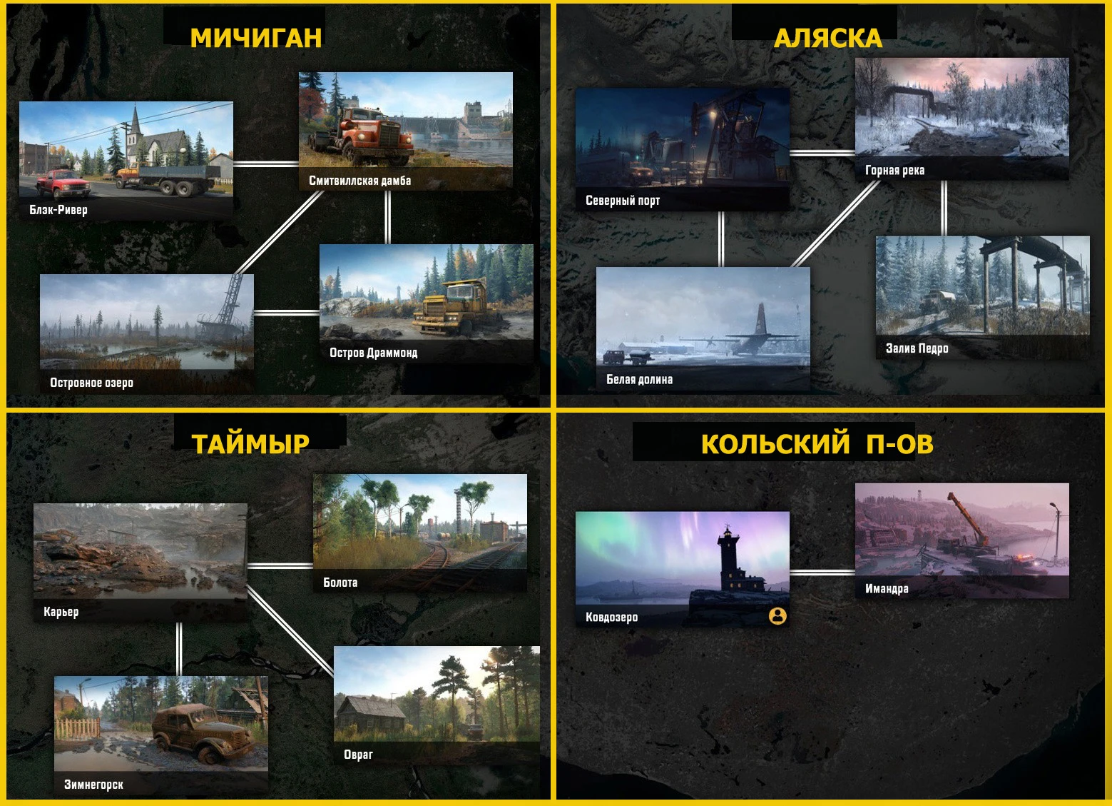 SnowRunner: Сохранение/SaveGame (Разблокированы все машины, тюнинг, все локации, задания не тронуты, деньги есть)