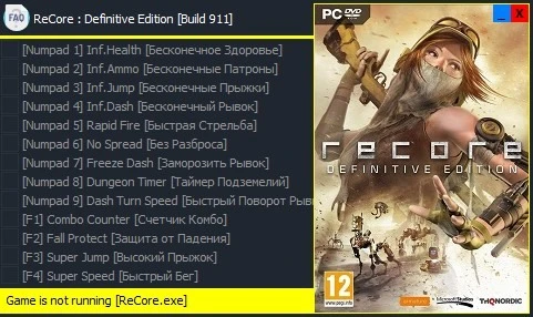 ReCore - Definitive Edition: Трейнер/Trainer (+13) [Build 911] {Enjoy}