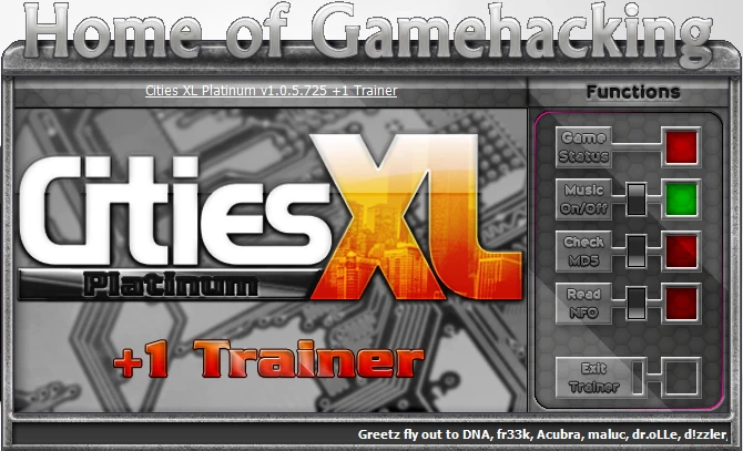 Cities XL 2012: Трейнер/Trainer (+1: Деньги / Money) [1.0.5.725] {iNvIcTUs oRCuS / HoG}